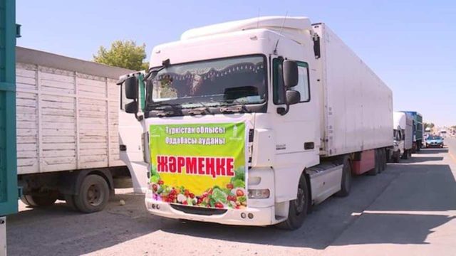 Түркістан облысының шаруалары Нұр-сұлтанда өтетін жәрмеңкеге 500 тоннадан астам өнім жіберді