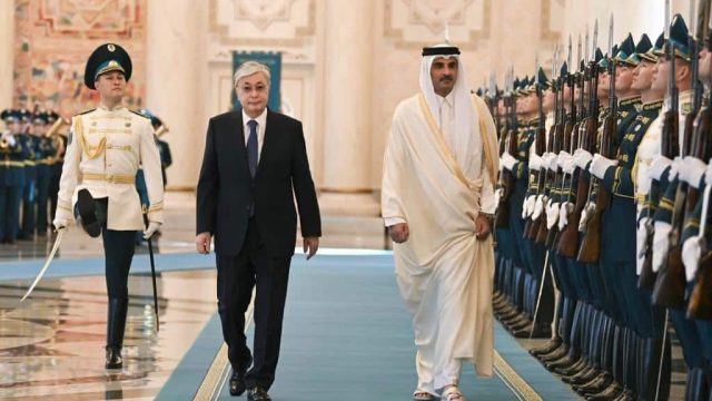 Ақорда резиденциясында Қатар әмірін қарсы алу рәсімі өтті