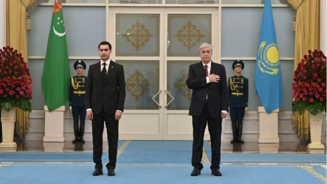 Ақордада Сердар Бердімұхамедовті салтанатты қарсы алу шарасы өтті