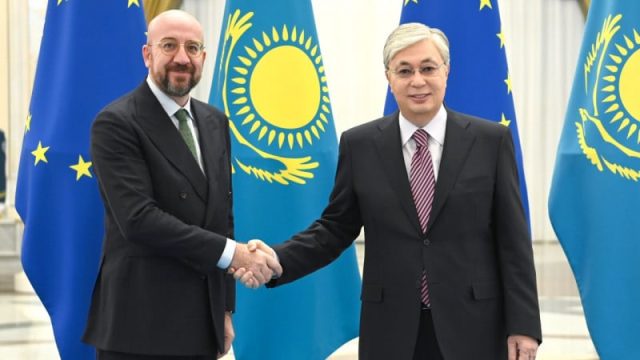 Тоқаев Еуропалық кеңес президентін Ақордада қарсы алды
