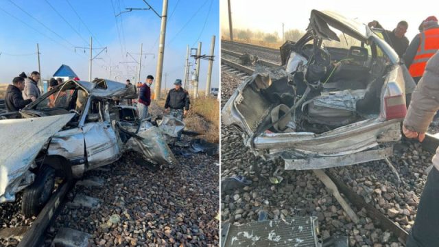 Жамбыл облысында көлік пен пойыз соқтығысып, 6 адам қайтыс болды