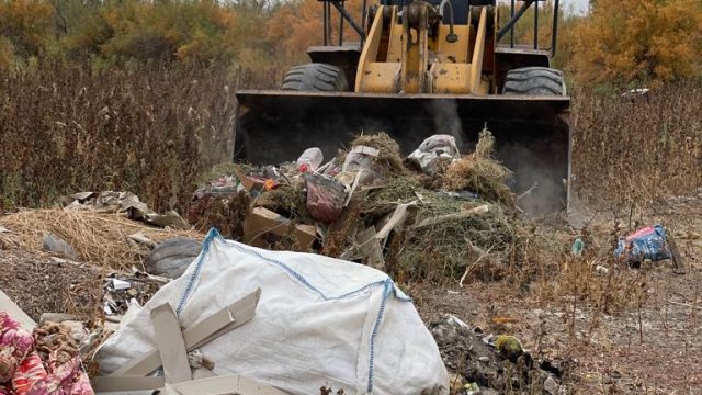 Атырау облысында стихиялық қоқыс тазарту жұмыстары жүргізіліп жатыр