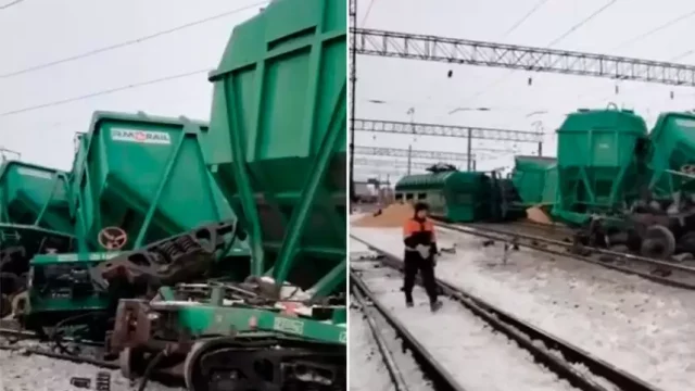 Қарағанды облысында 19 жүк вагоны рельстен шығып кетті