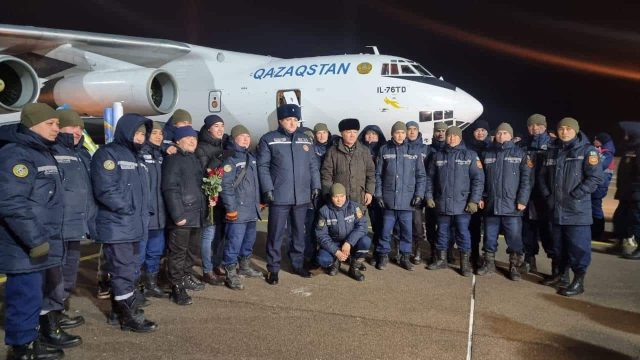 Қазақстандық құтқарушылардың екінші легі Түркиядан оралды