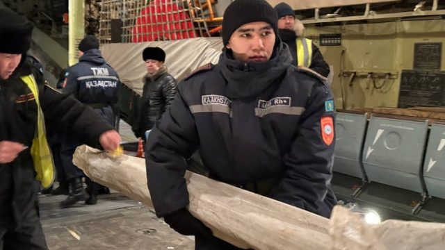 Гуманитарлық жүк тиелген ұшақ Қазақстаннан Түркияға ұшты
