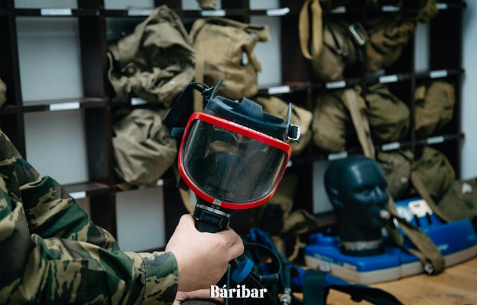 өрт сөндірушілердің маскасы