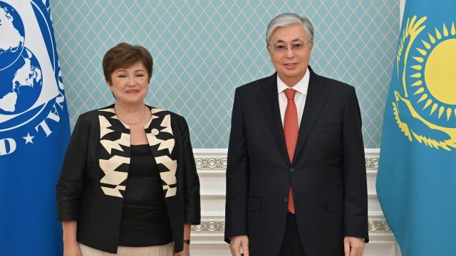 Президент халықаралық валюта қорының басқарушы директорын қабылдады