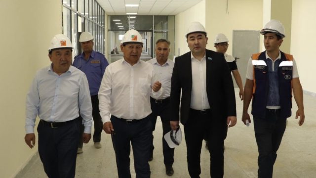 Amanat партиясы құрылысы жүріп жатқан білім беру мекемесіне зерделеу жұмыстарын жүргізді