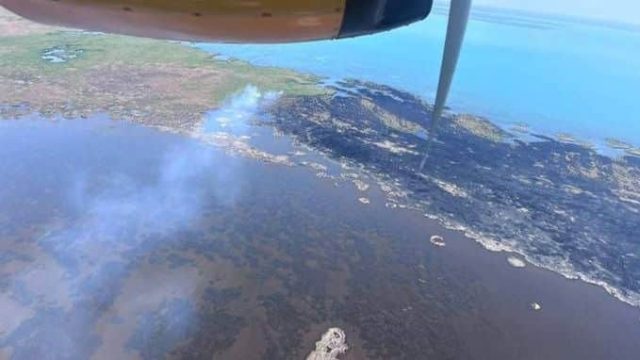 Іле-Балқаш резерватындағы өрт әлі сөндіріліп жатыр