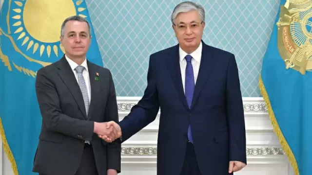 Мемлекет басшысы Швейцарияның федералды кеңесшісін қабылдады