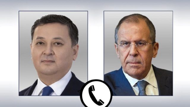 Қазақстан мен Ресей сыртқы істер министрлігінің басшылары телефонмен сөйлесті