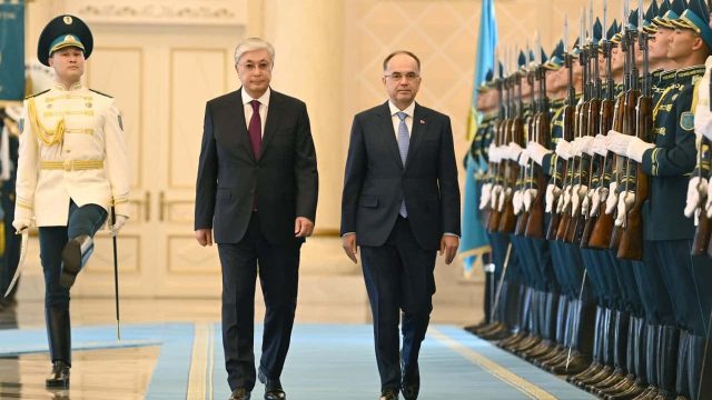 Мемлекет басшысы Ақордада Албания президентін қарсы алды