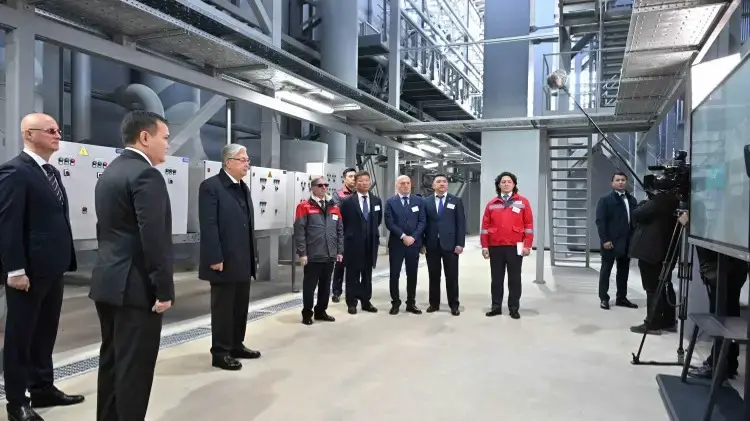 Президент «Тұран» газ жылу станциясына барды