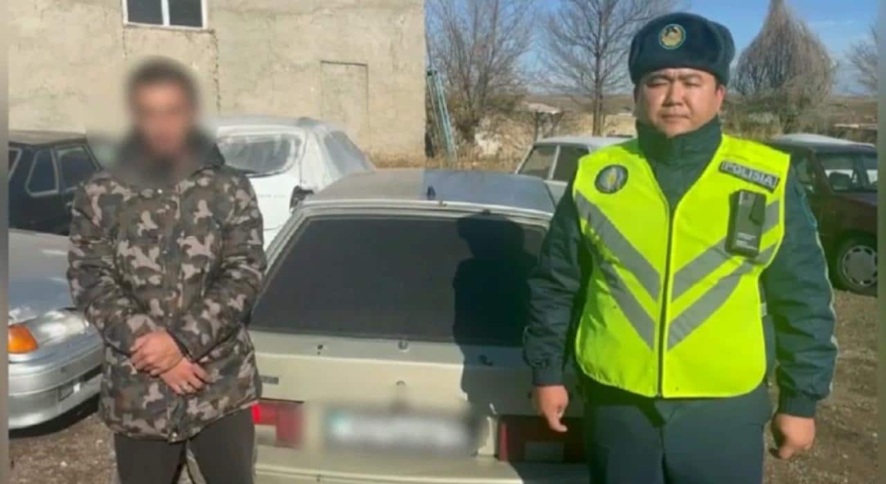 Полицейлер жол қозғалысы ережелерін өрескел бұзған жүргізушіні ұстады