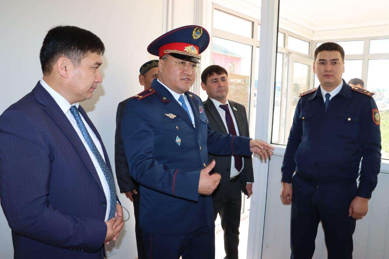 Үш ауылда модульдік полиция пункті ашылды