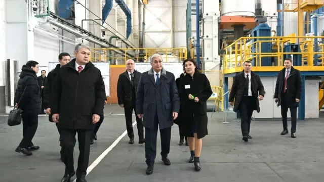 Президент Өскемен титан-магний комбинатына барды