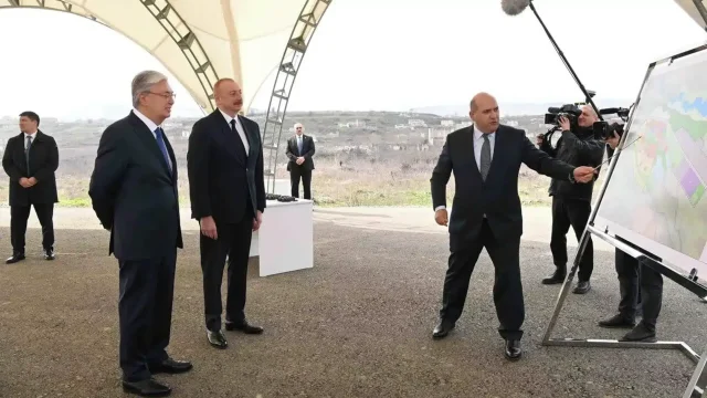 Қазақстан мен Әзербайжан президенттері Физулиді дамытудың бас жоспарымен танысты