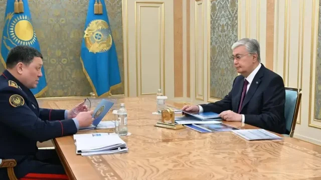 Президент ішкі істер министрі Ержан Сәденовті қабылдады
