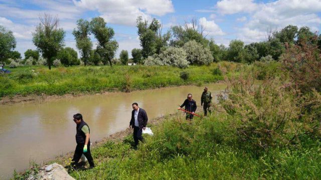 Түркістан облысының журналистері «Таза Қазақстан» акциясы аясында Арыс өзені бойын тазалады