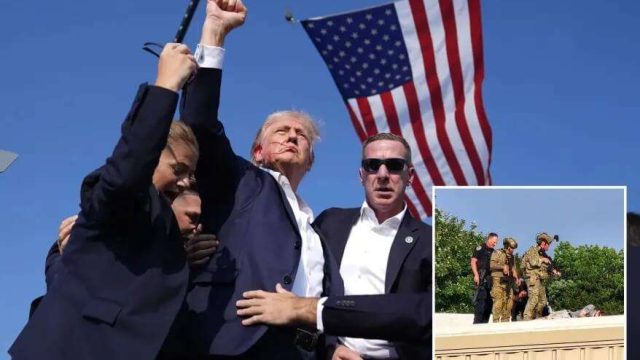 Сайлауалды митиң кезінде Дональд Трампқа оқ атылды