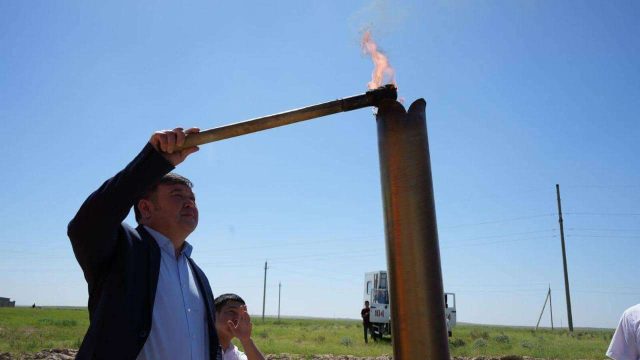 Түркістан облысы: Шардарадағы Жаушықұм ауылына газ берілді