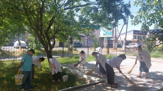 «Таза Қазақстан»: Түркістан облыстық СЭБ департаментінің мамандары экоакцияға белсене үлес қосты