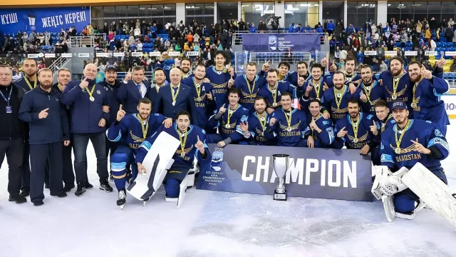 Хоккейден Қазақстан құрамасы Азия чемпионатының жеңімпазы болды