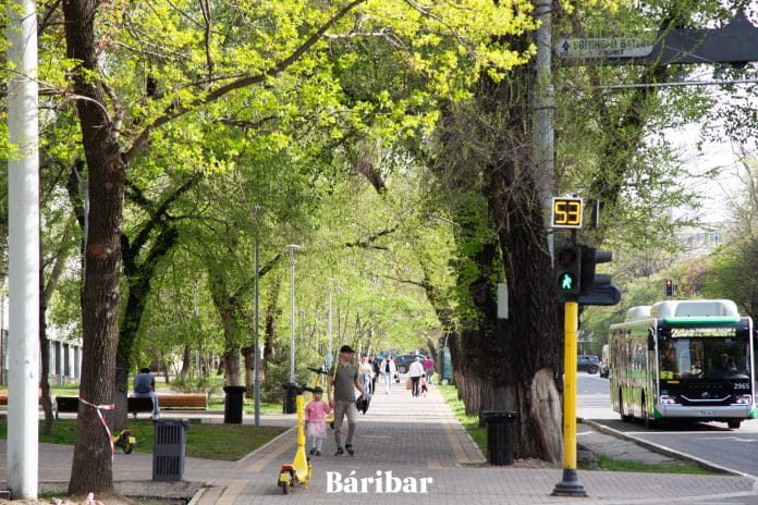 бағдаршам, самокат, ауа райы
