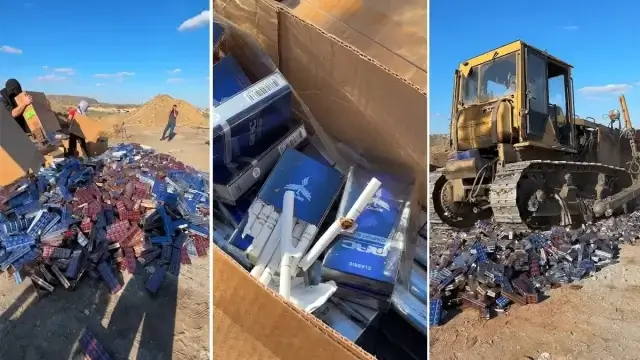 Абай облысында 1,5 миллиард теңгеден асатын заңсыз темекі өнімдері жойылды