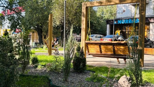 Алматының Әуезов ауданында жаңа сквер пайда болды