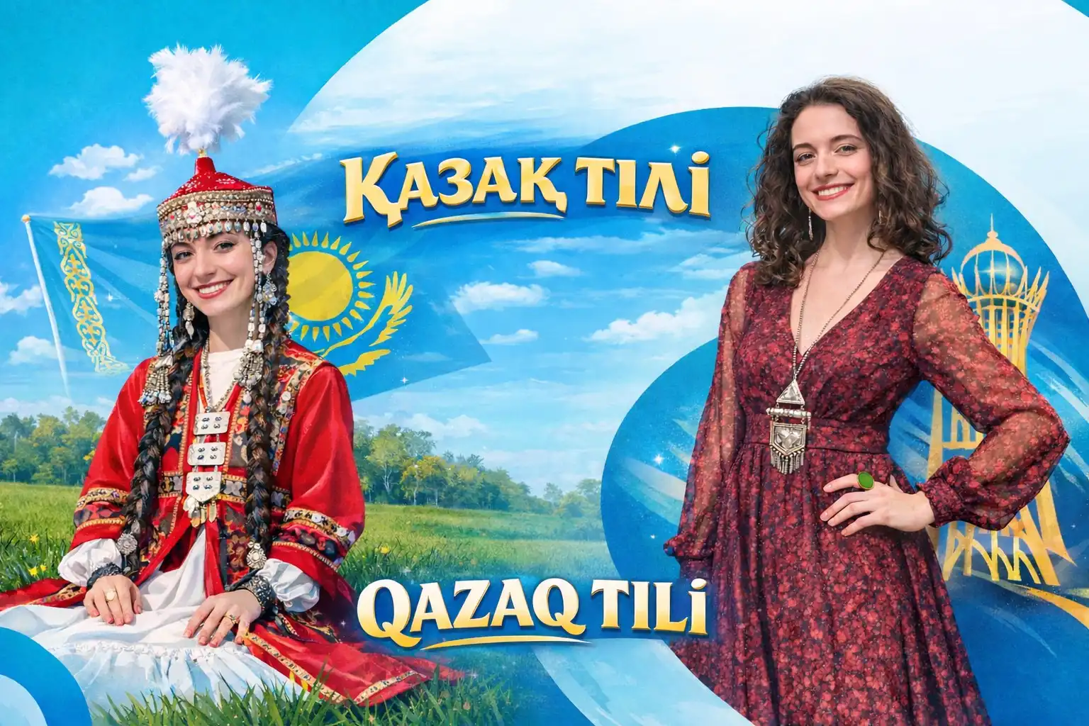 Қазақша сөйлейтін француз қыз: «Қазақ тілі әдемі ән секілді естіледі»