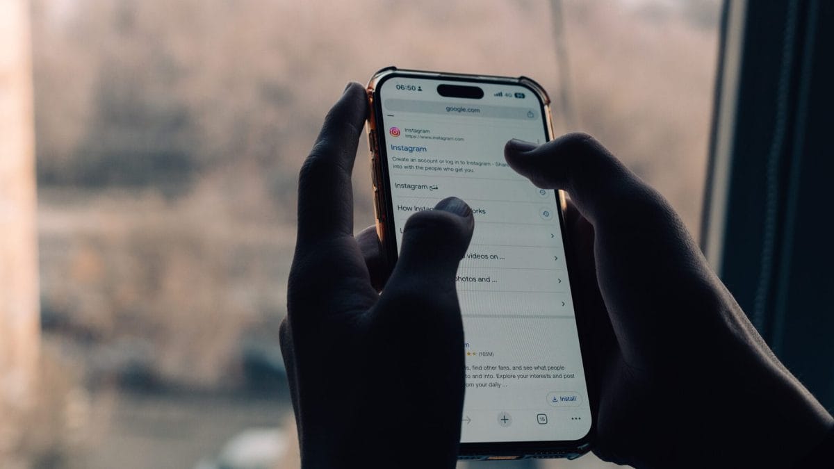 телефон, әлеуметтік желілер, инстаграм