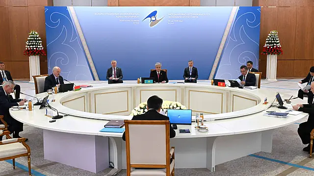 Астанада Жоғары Еуразиялық экономикалық кеңестің отырысы өтіп жатыр