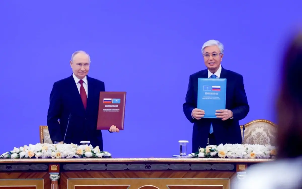 Ресей мен Қазақстан президенті бірқатар құжатқа қол қойды