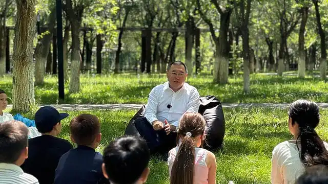 Көк Ту, Елтаңба, Әнұран: Қонаевта балаларға тағылымды кездесу ұйымдастырылды